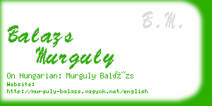 balazs murguly business card